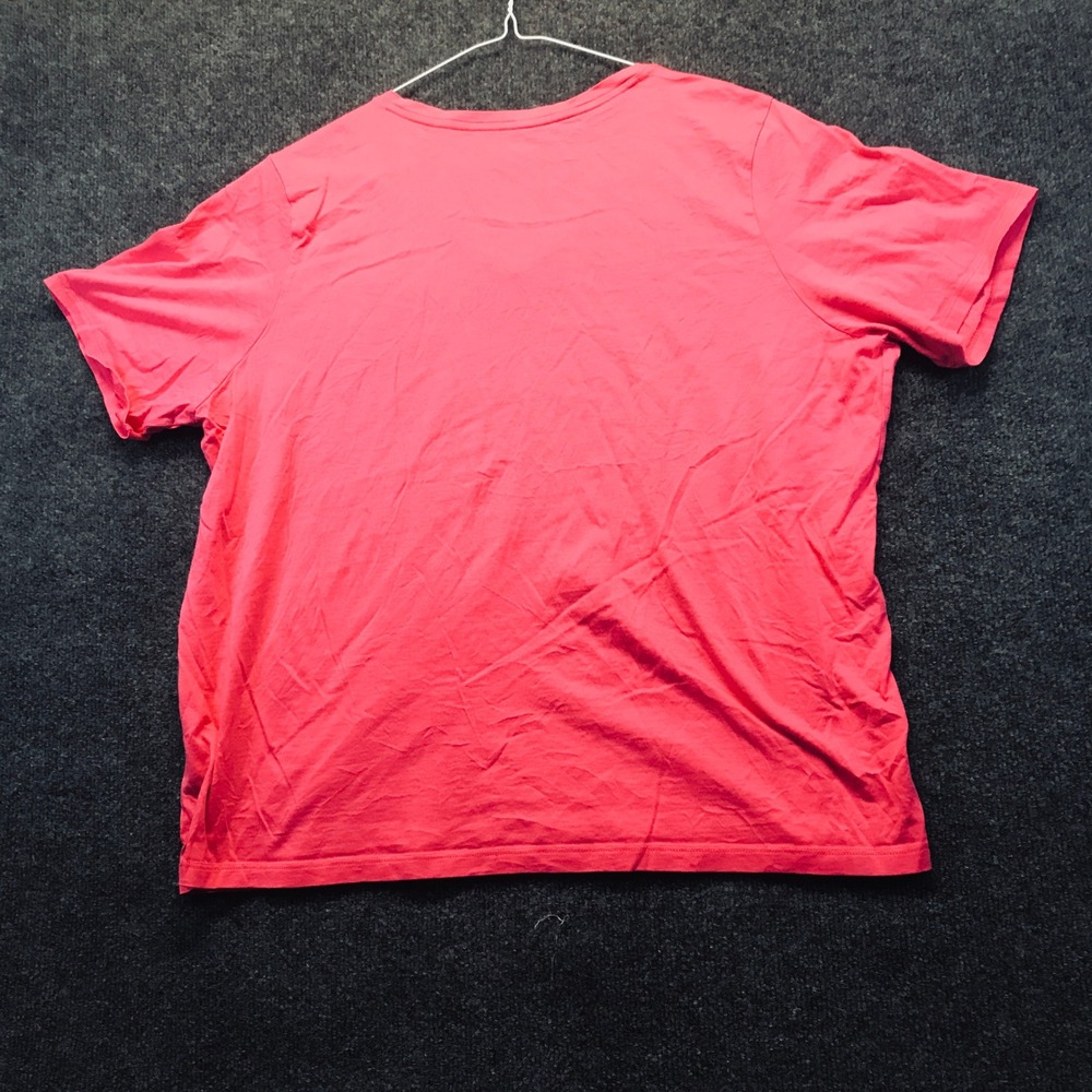 Lands End T-Shirt Womens 1X Pink Excellent V-Neck Short Sleeve Cotton 5641 - Picture 10 of 11